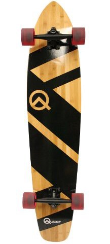 Quest Super Cruiser Artisan Bamboo Longboard Skateboard Review